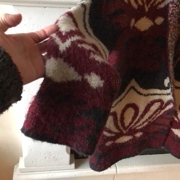 Free People wool blend cardigan warm oversized small - Picture 3 of 6
